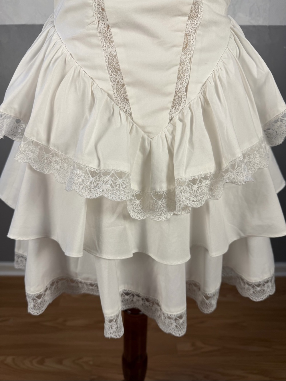 Mistress Rocks Tired Lace Trim Mini Dress - Picture 5 of 14